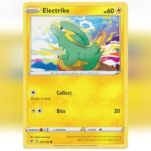 Electrike Pokemon Card 🔥 60 HP 🟡 051/185